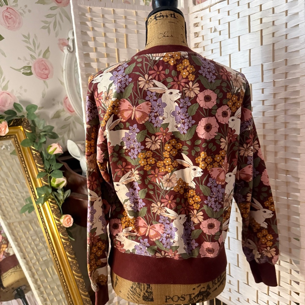 Floral Bunny Print Sweatshirt - ModCloth x Princess Highway - Picture 6 of 6